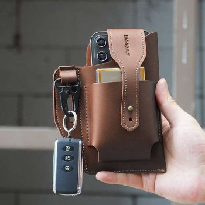 Retro Belt Waist Fashionable Bag (Brown)